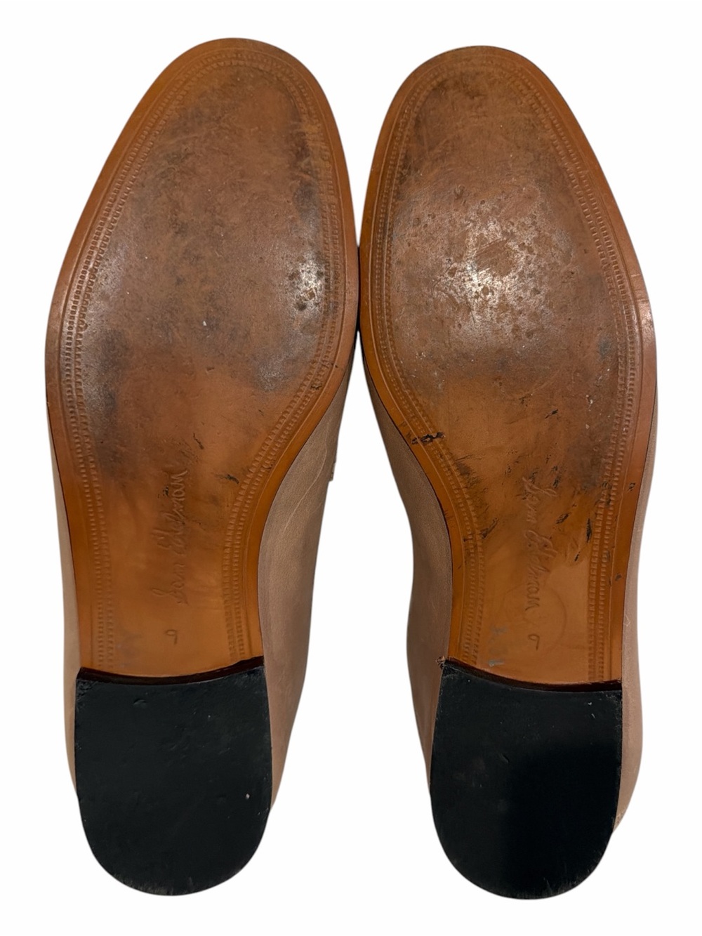 Sam Edelman Loraine Bit Loafers Size 9 Leather Taupe Gold Hardware - Picture 8 of 9